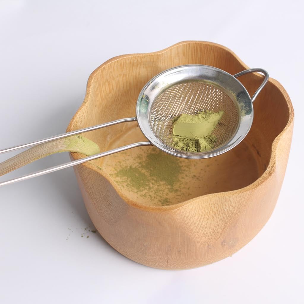 Juego de té Matcha esencial de 5 piezas para conocedores principiantes del té, Cuenco de bambú