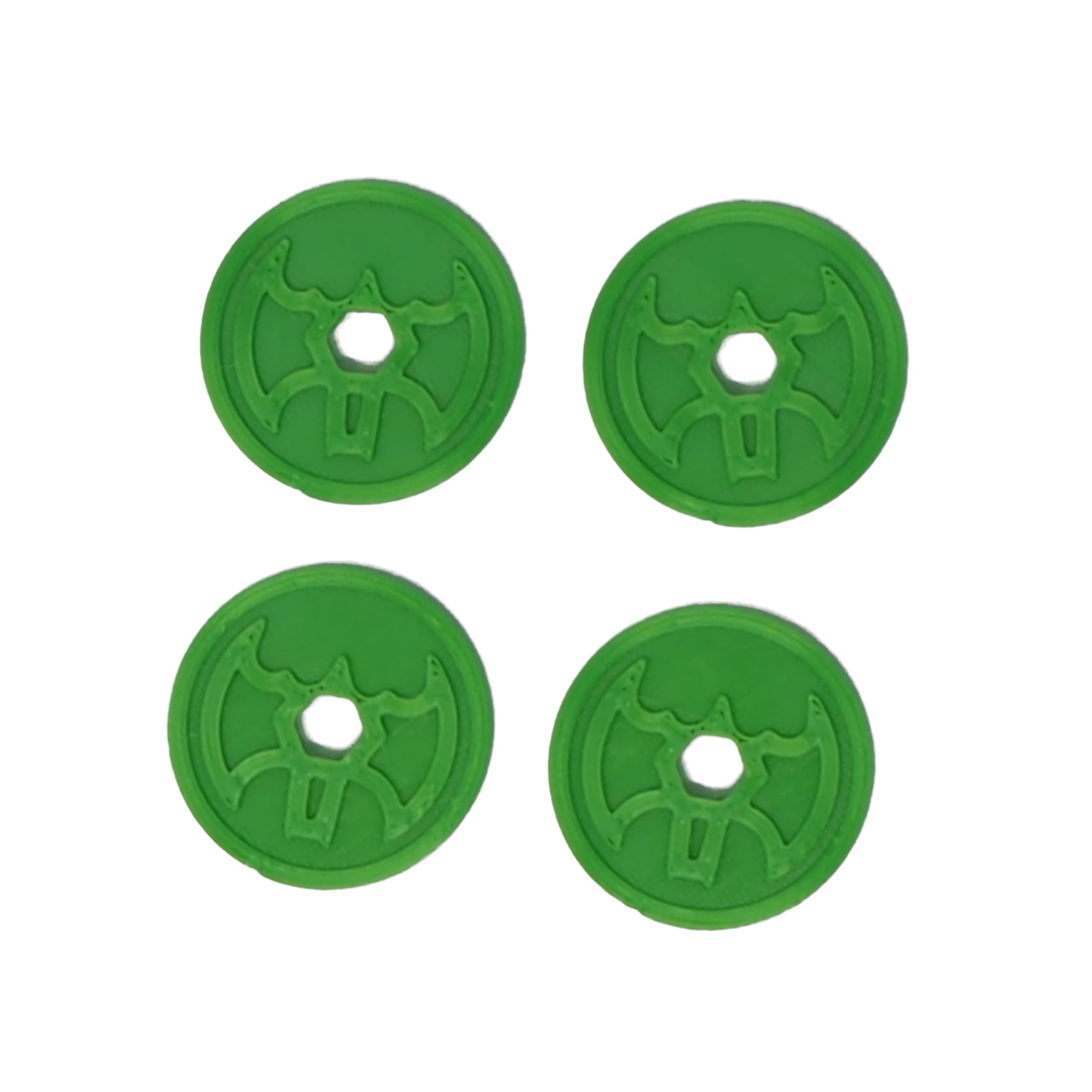 eTech4Us Set of 4 Green Replacement Disc Part for Imaginext Batbot Bat-Tech - Image 2