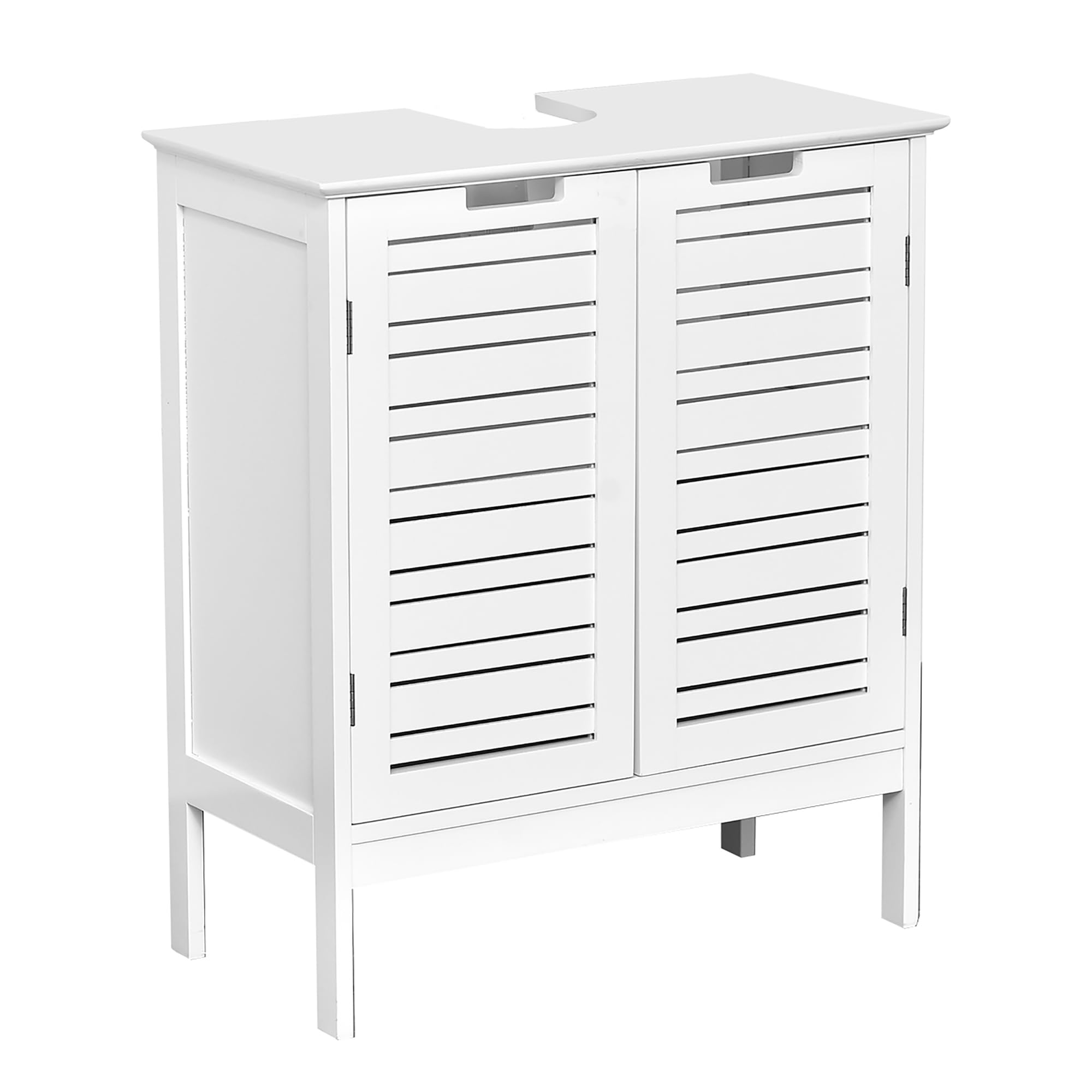 Tendance – Miami à Laver Table Structure + MDF, Portes, Bois, Blanc, 60 x 30 x 60 cm