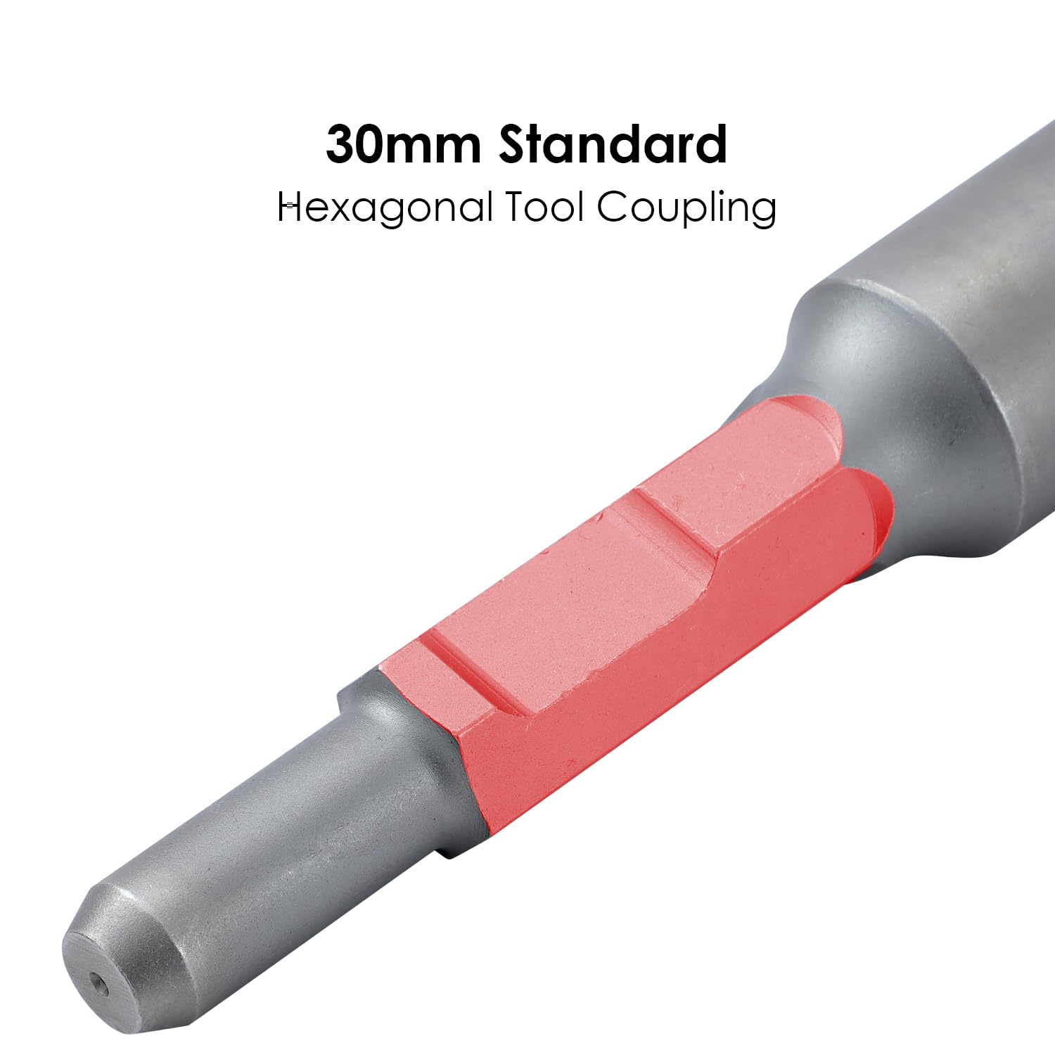 TOPWAY 65A Jack Hammer Star Picket Post Driver Burin Bit 50 x 70 x 220 mm pour démolition marteau-piqueur 121144