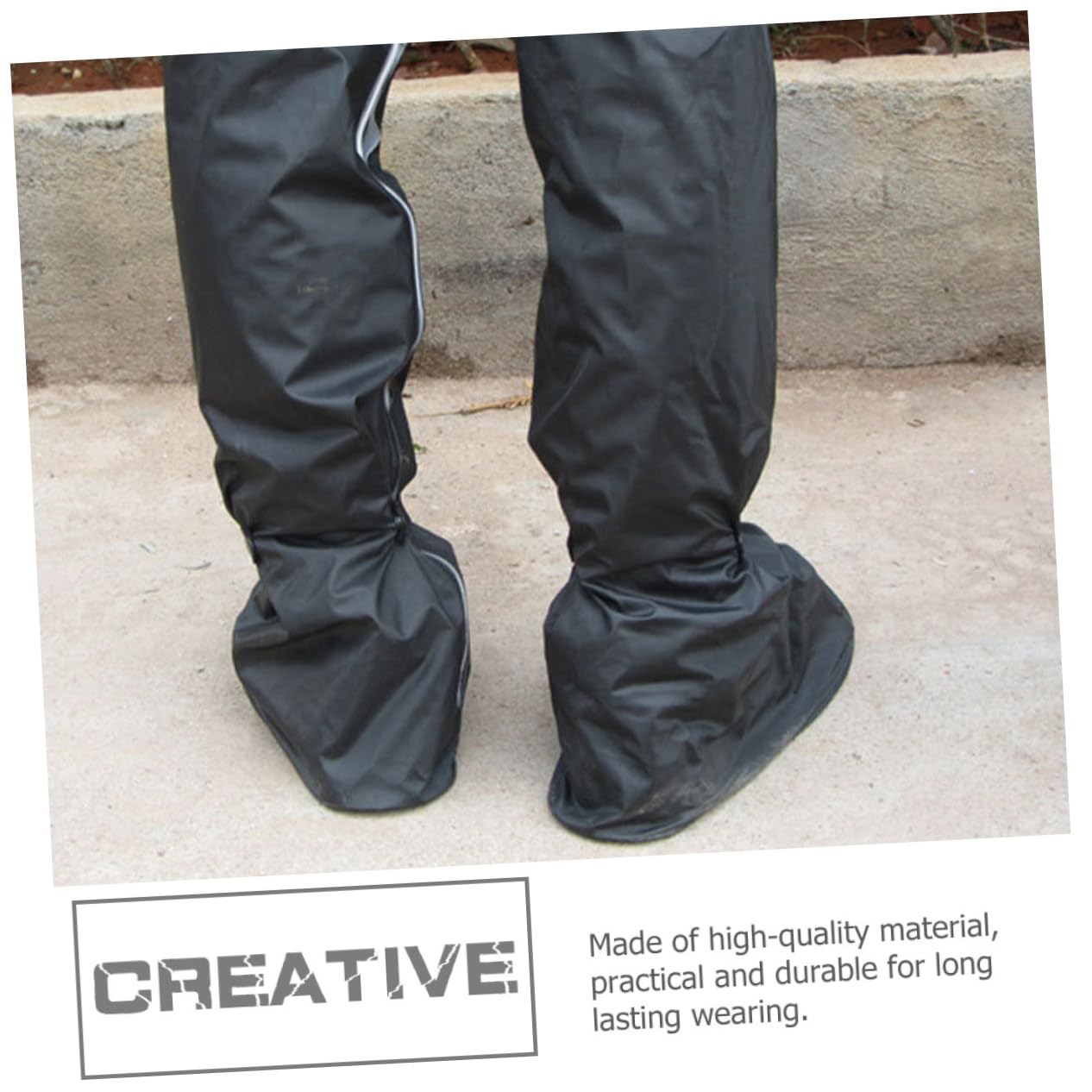 Fundas Protectoras para Zapatos Impermeables Negras Talla L