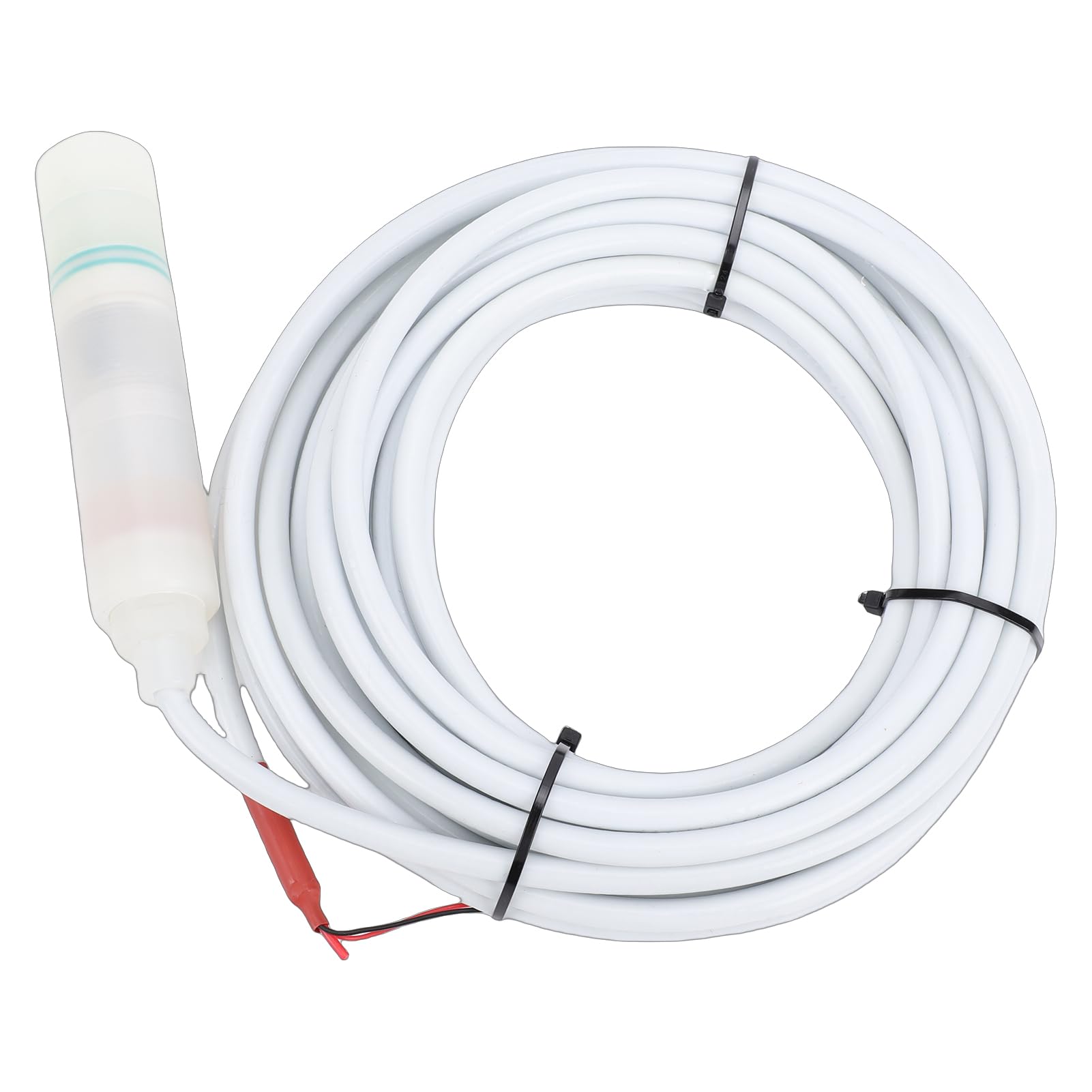 Fockety Sensor de Nivel de Agua, Transmisor Sumergible Capacitivo Cerámico de Precisión de 0,25% FS, Sensor de Nivel de Líquido con Cable de 10 M para Tanques Pantalla Digital Inversor PLC (Rango