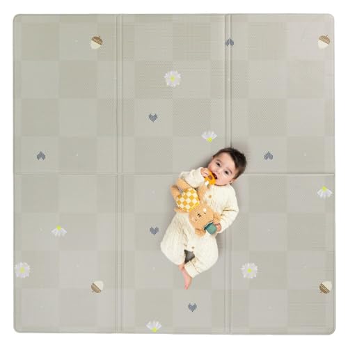 Tapis de jeu bébé étanche et rembourré Taf Toys pour protéger les petits des chocs
