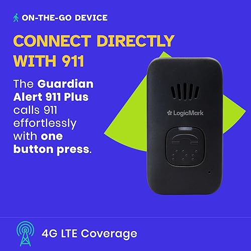 Miniatura 4 de Guardian Alert 911 Plus – No Monthly Fees, 2-Way Emergency Pendant for Seniors, with Fall Detection, Water Resistant, Direct 911 Connection Without