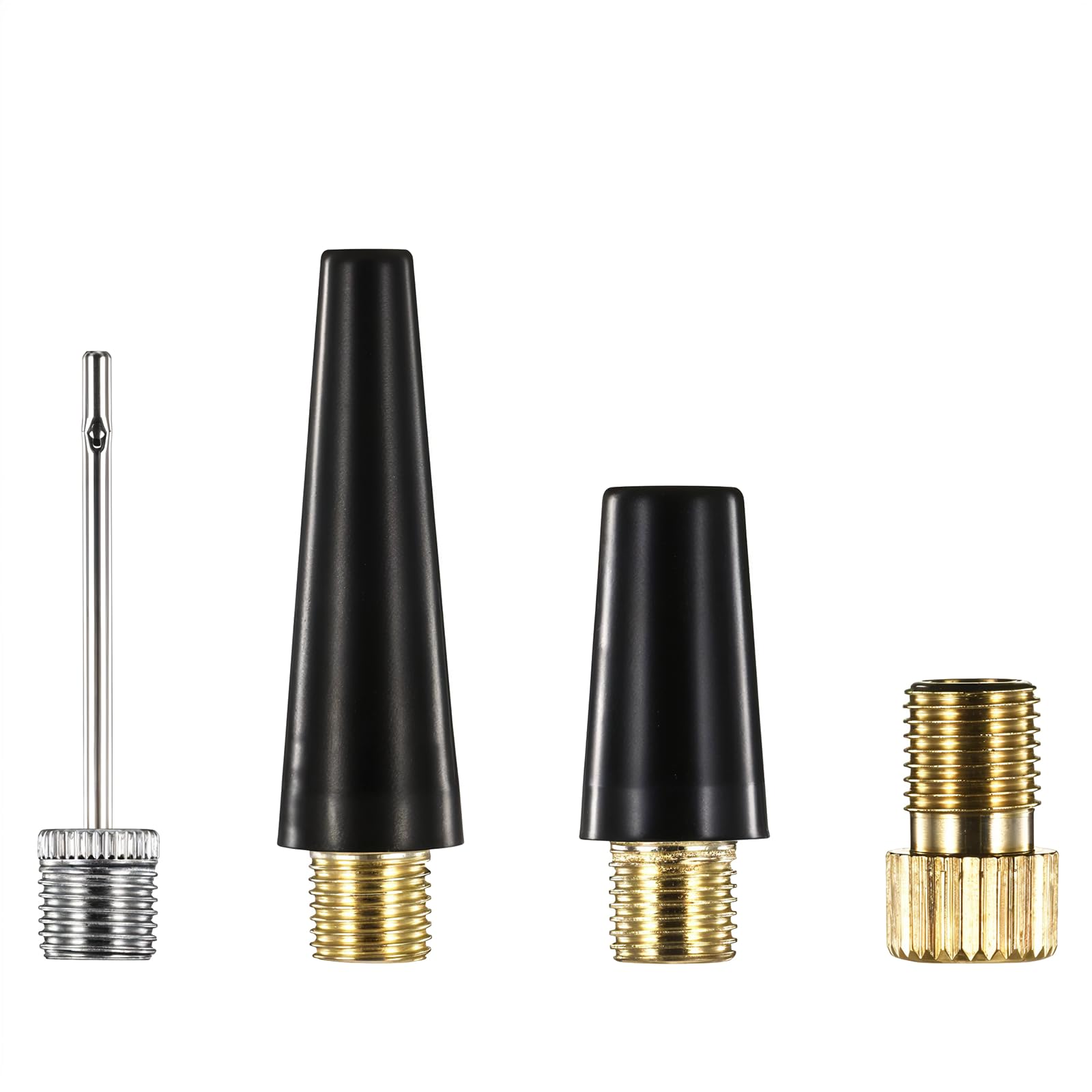 Ball Pump Needle Set Needle Nozzle Adapter Tire Pump Adapter Brass Bike Pump Adapters Balloon Inflatable Toys Nozzle for Inflatables, Sport Balls, Bicycles,Bike and Inflator Adapter Kit 4pcs-image-12