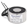 Heschen Electromagnet Magnet Solenoid P5027, OD: 50mm, DC 24V, 50Kg110 lb