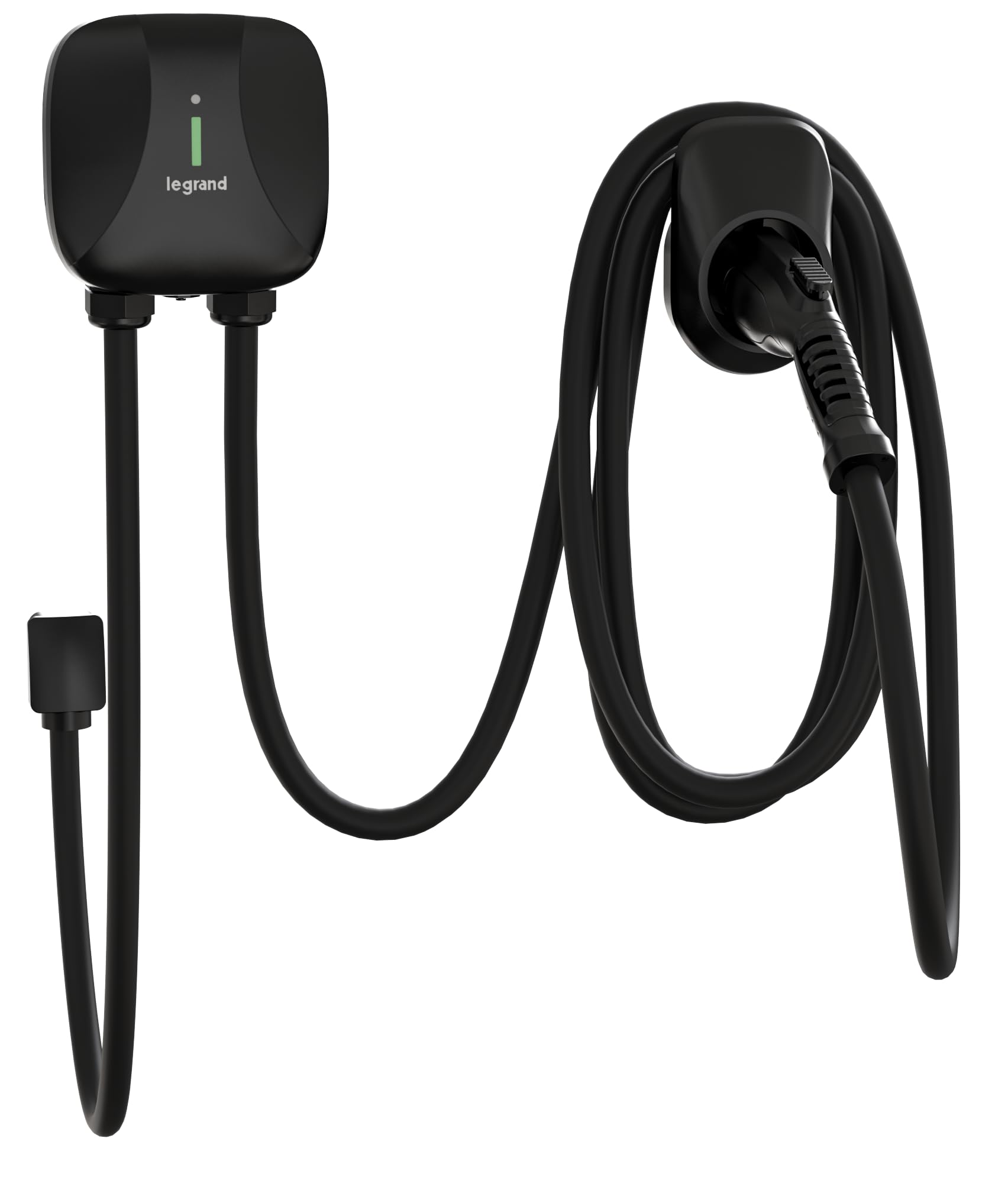 Pass & Seymour Plug-in Level 2 EV Charger, 40 Amp, 240V, Indoor/Outdoor Car Charging Station, 18ft Electric Car Charging Cable, Black