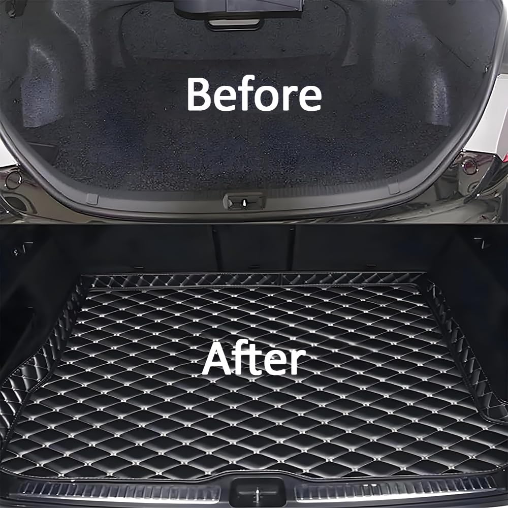 Mata do bagażnika, do VW Phaeton 2007-2016 (bez odświeżacza w lewo) wodoodporna ochrona przed zarysowaniami przed poślizgiem Cargo Tray Wkładki do bagażnika Dywany Ochraniacz Akcesoria, C
