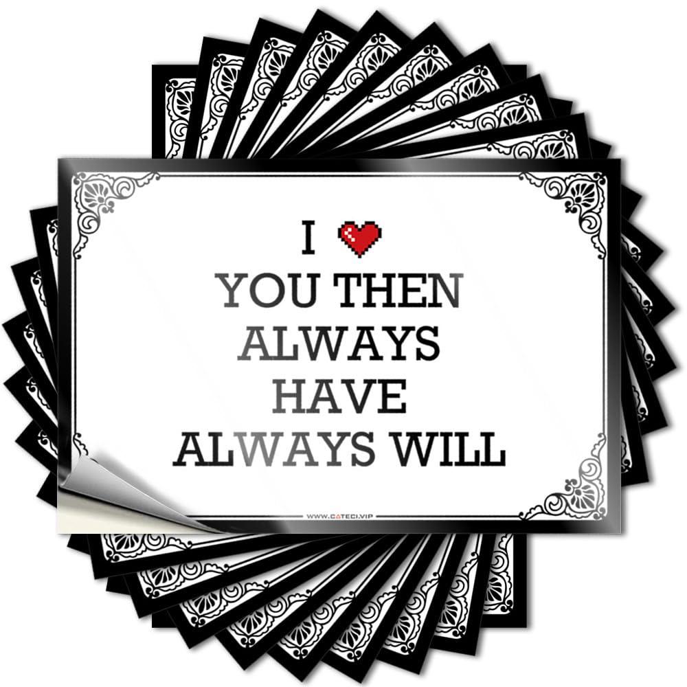 Bathroom Sets Saying - Vintage Taupe Bumper I Love You Then Always Have Always Will(12X18CM)