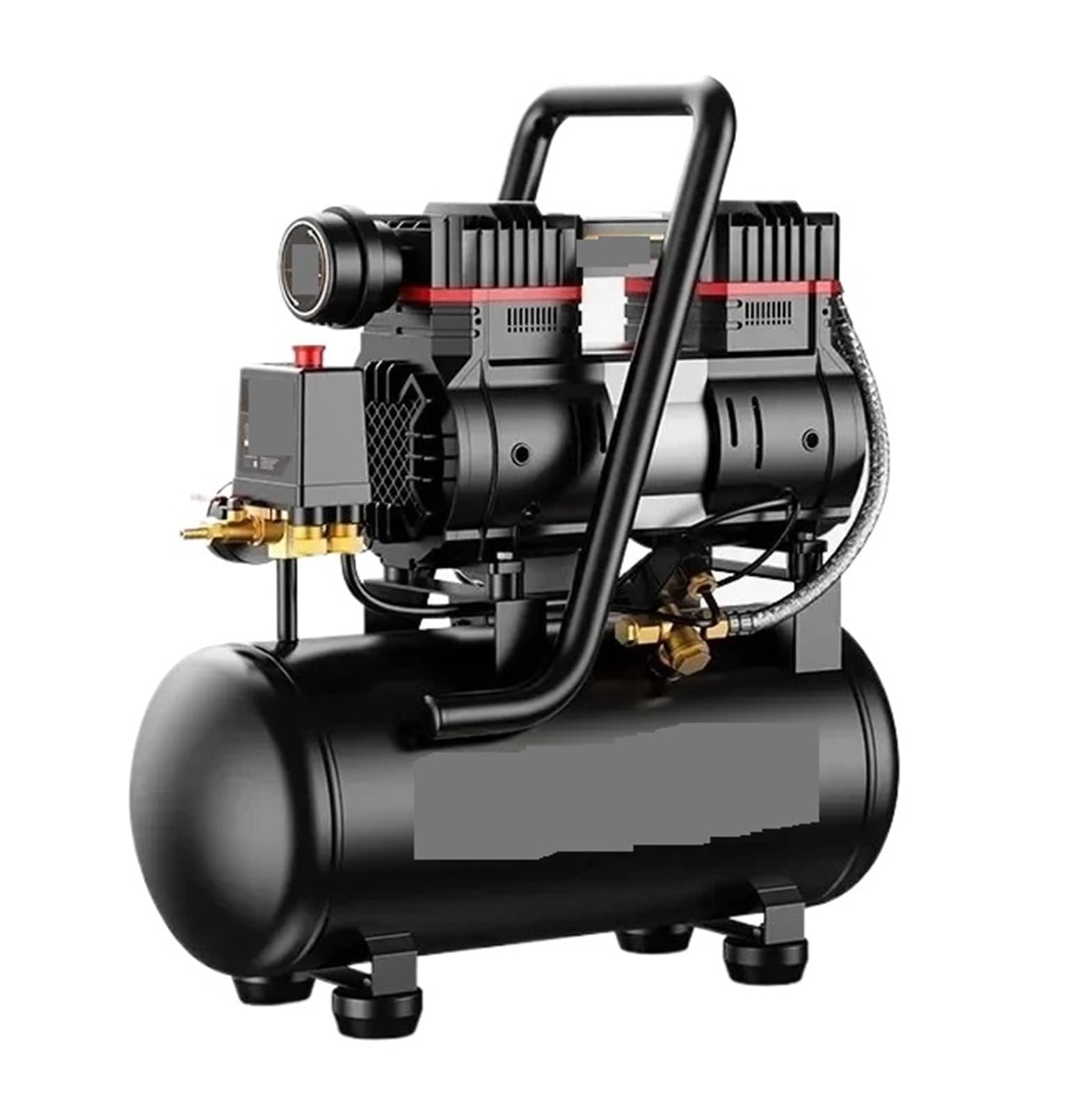 Silent Air Compressor 220V Portable Industrial Grade Woodworking Silent High Pressure Air Compressor Pump(3180W-25L-1)