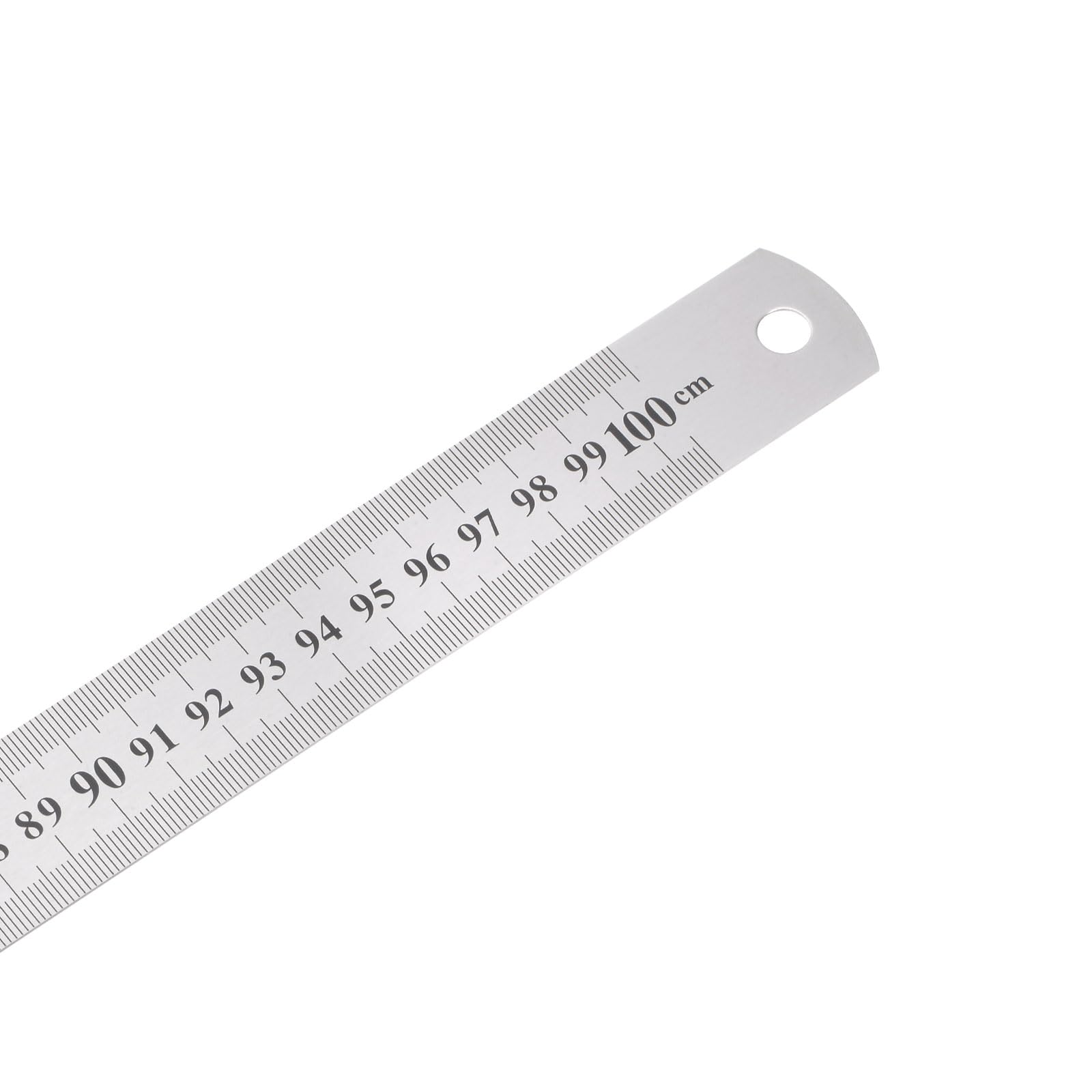 Righello in Acciaio Inossidabile - [1m/40" x 1,1"] Strumenti Misurazione Metallo Bordo Dritto a Doppia Lettura per Uso Progettazione Architettonica