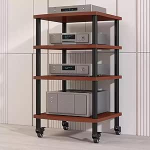 Amazon.com: MUGVFVCSQ Stereo Rack 2 3 4 Tier AV Media Stand Component ...