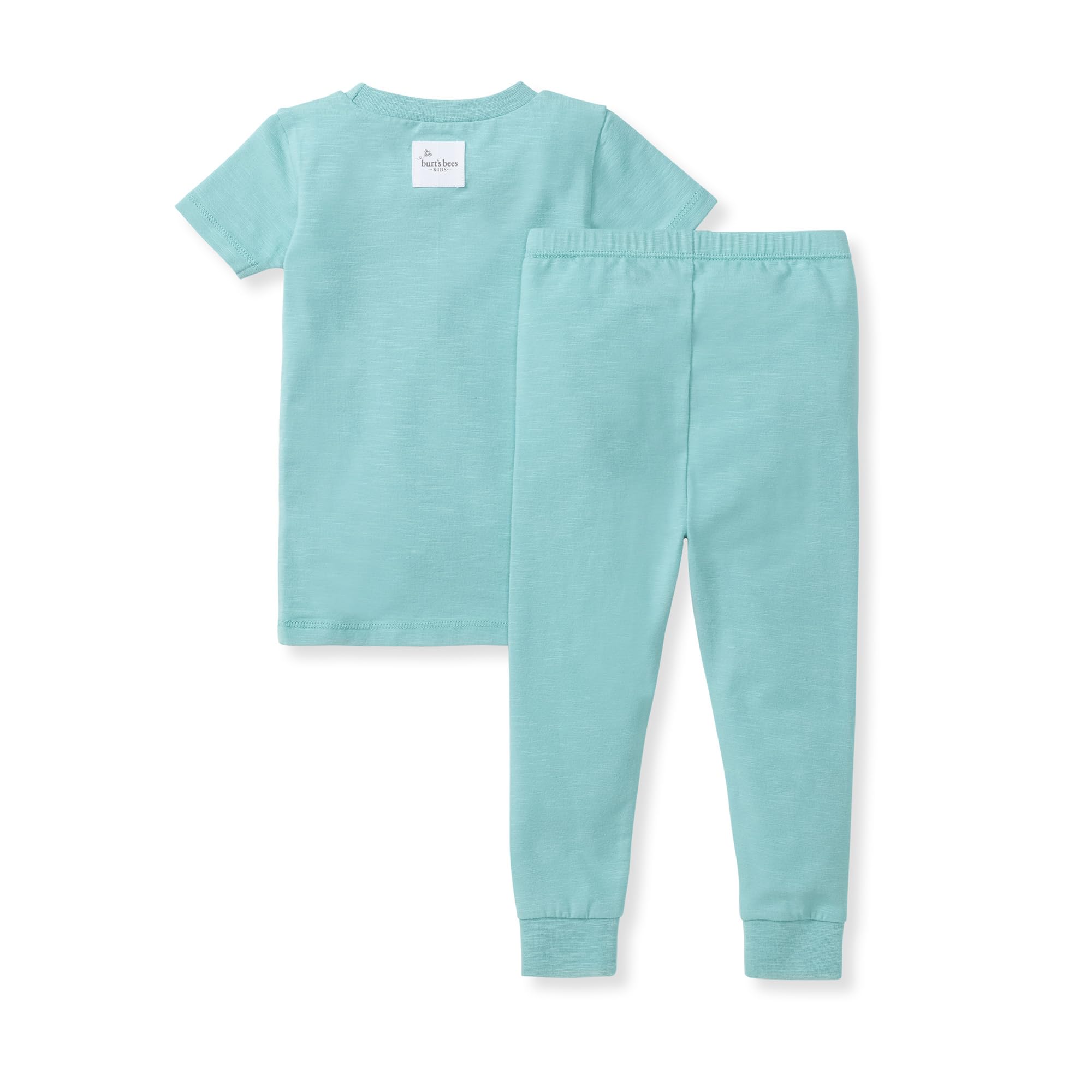 Burt's Bees Baby Honeysoft™ 2-Piece - Pigiama da donna, a maniche corte e pantaloni PJ, in cotone biologico e lyocell blend, set di pigiama, unisex, per bambini