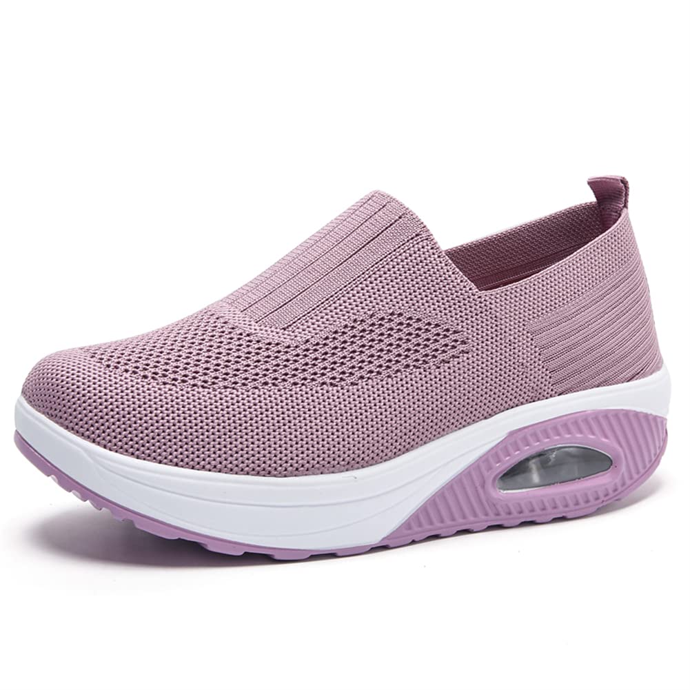 Damskie buty do fitnessu, oddychające buty z siateczki, szybkie zakładanie, buty sportowe, trampki, buty do biegania, czółenka