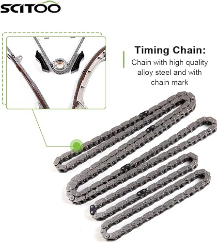Miniatura 6 de SCITOO TKTO050 TKDG240A TK167 Juego de cadena de distribución del motor que reemplaza a Toyota para Tacoma para Tundra para 4runner FJ Cruiser 4.0L