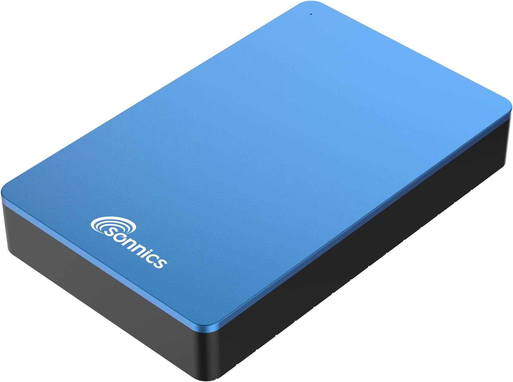 Sonnics 4TB USB 3.0 External Hard Drives for Windows PC, Mac, Xbox One & PS4, Blue