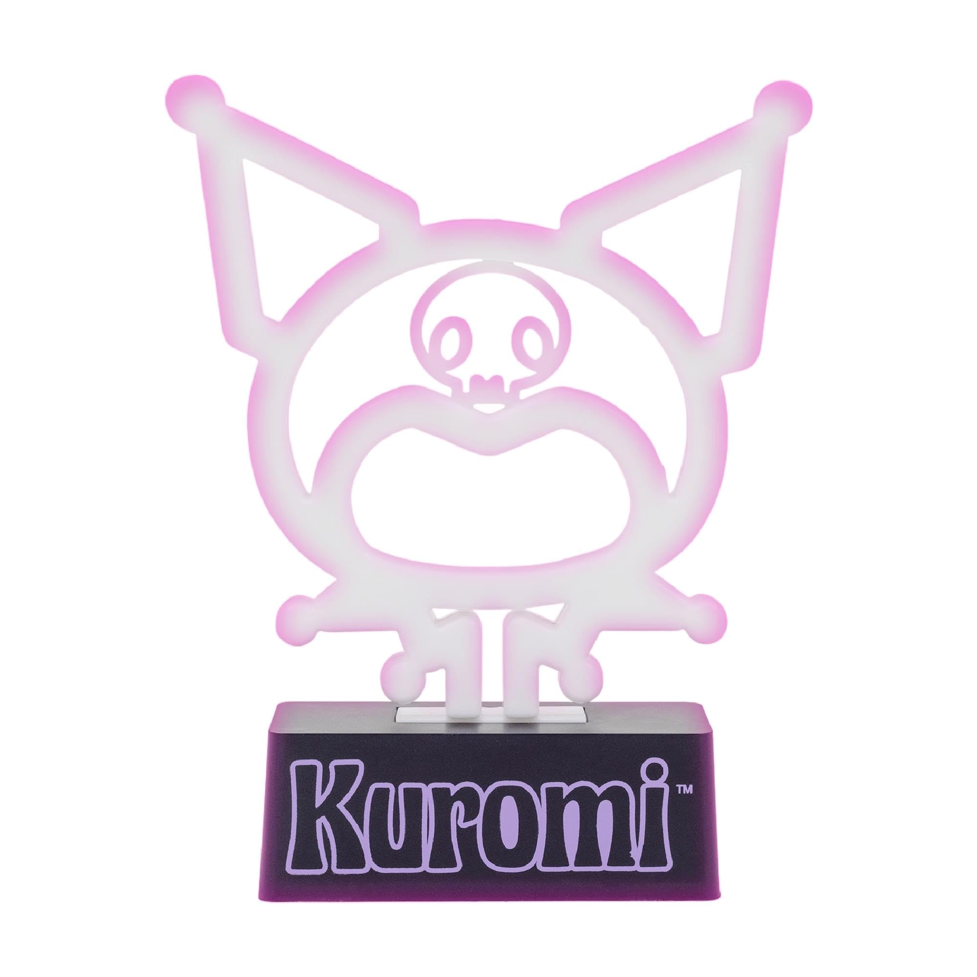 Silver Buffalo Sanrio Hello Kitty Kuromi Mood Lighting, Neon Light Lamp