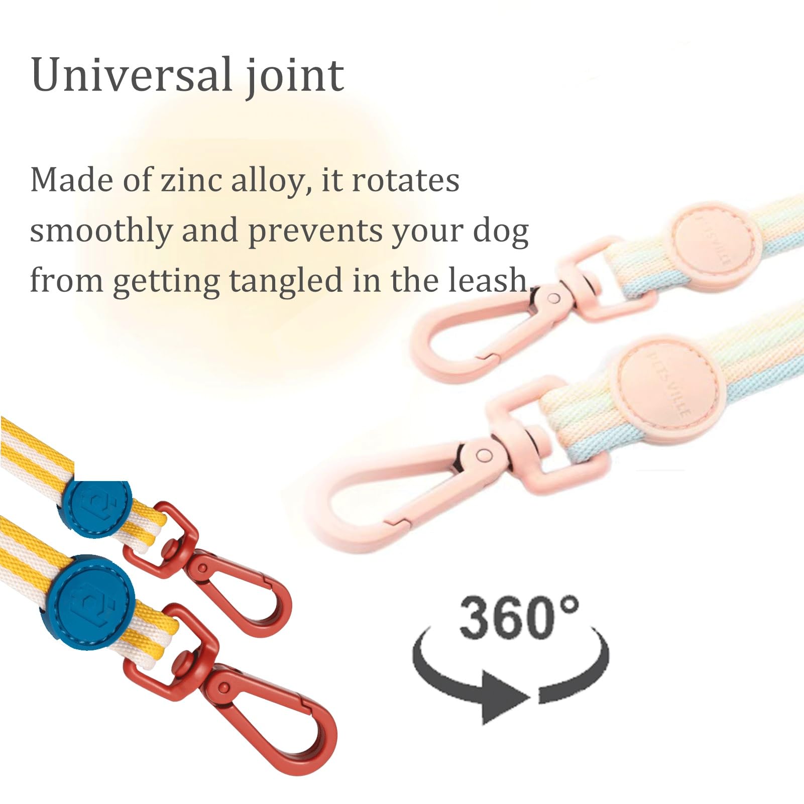 Verstellbares Hundegeschirr – Anti-Zug-Weste | Inklusive Passendem Halsband Und Leine – Schnellverschluss | Geeignet Für Kleine Bis Mittelgroße Hunde(Blue,M)
