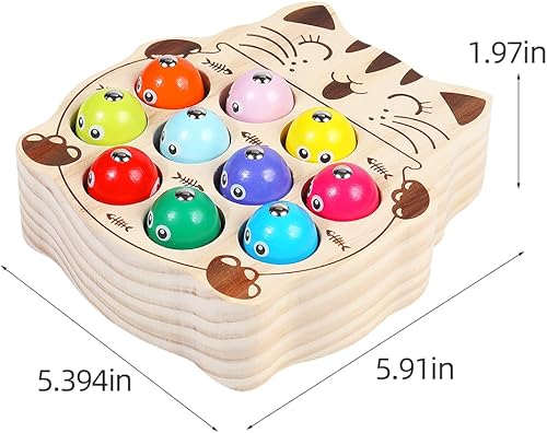 Miniatura 4 de Juguete Montessori de madera para niños de 1, 2, 3 años, educativa preescolar, coordinación de ojos y manos, juguete de aprendizaje para niños