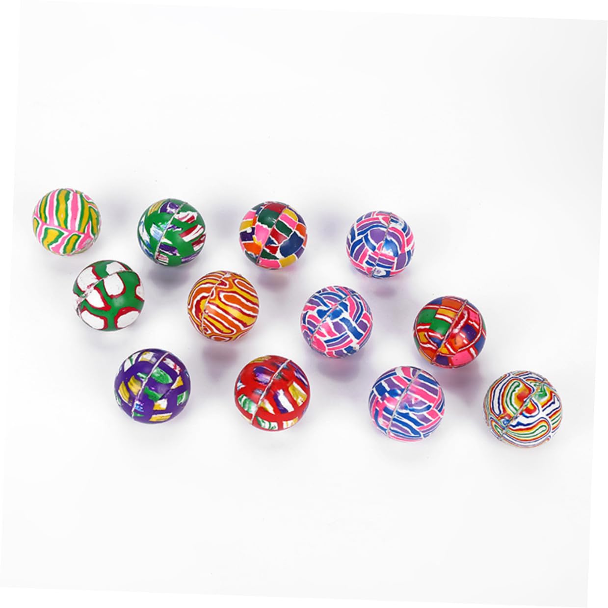 ERINGOGO Palline Rimbalzanti in Gomma da 32mm, Confezione da 100 Pezzi | Palline Rimbalzanti, Morbide e Alta Elasticità, per Compleanni e Festa dei Bambini, Gioco per Bambini