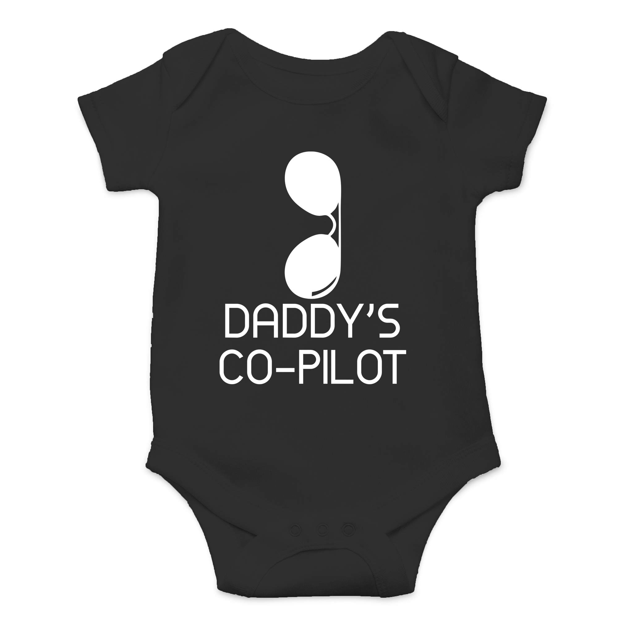 AW FashionsDaddy's Co-Pilot - Best Little Helper With Cool Sunglasses - Cute One-Piece Infant Baby Bodysuit