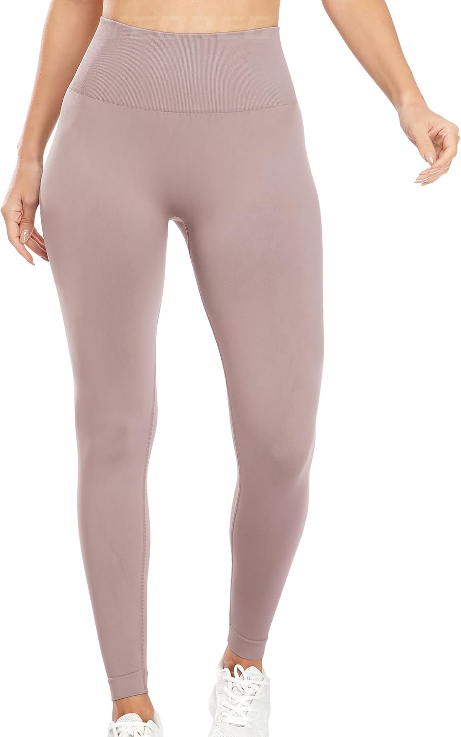 YEOREO Women Workout Leggings Seamless High Waisted Solid Yoga Pants - Image 3