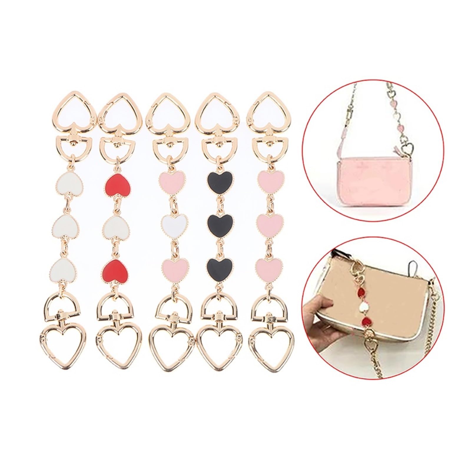 2pcs Chaîne D'Extension De Sac à Main Breloque De Sac à Main Chaîne