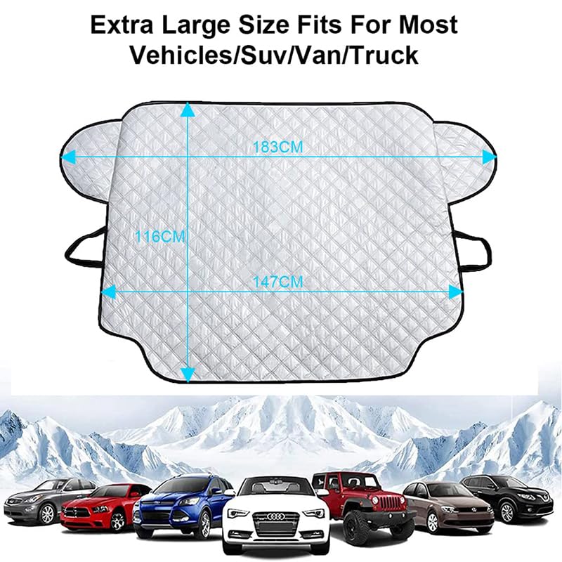 Copri Parabrezza Invernale Per Toyota Yaris 2020-2025 - Antineve, Antighiaccio, UV, Polvere, Taglia M