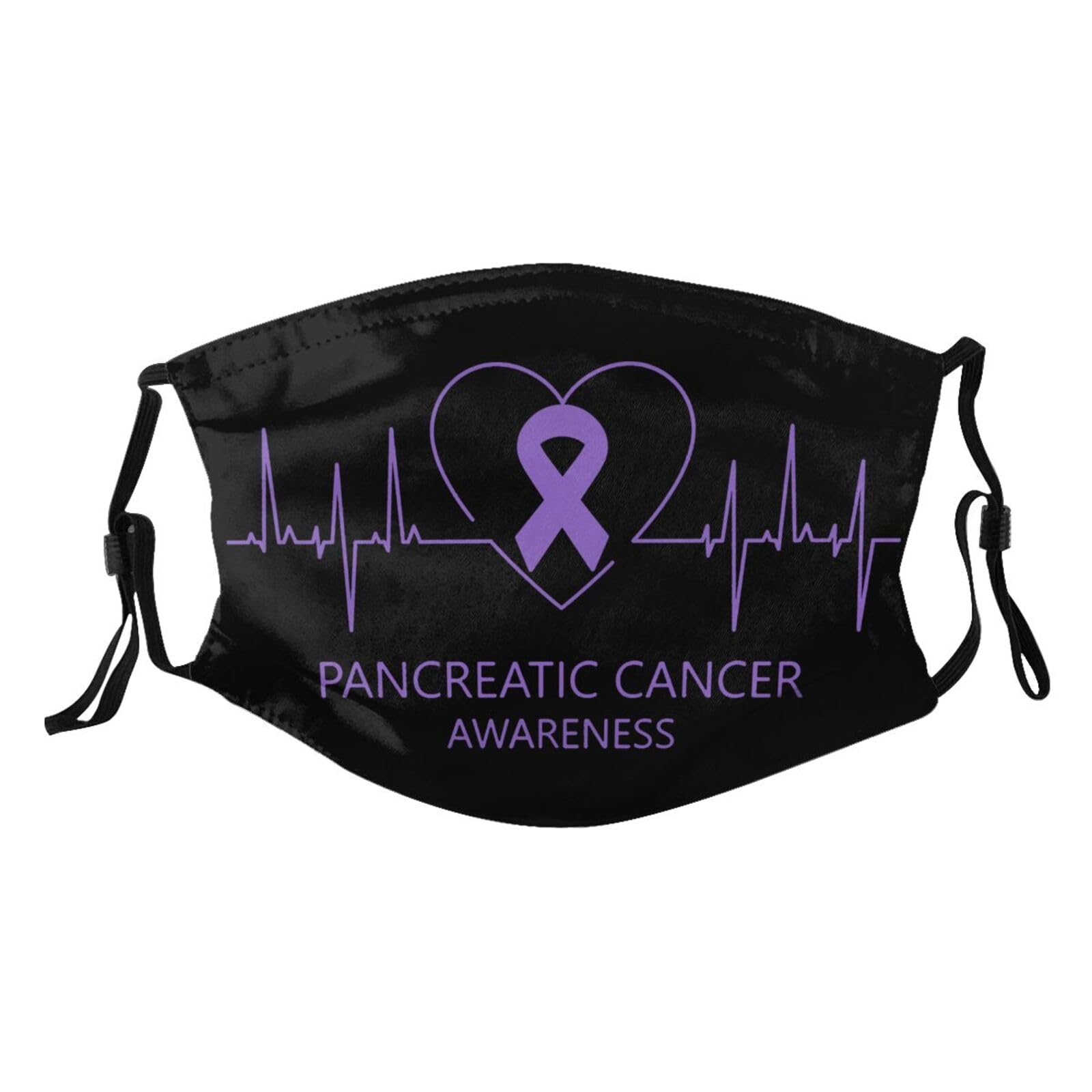 Pancreatic Cancer Awareness Adult Dust Mask Adjustable Dust Face with 2 Filter88