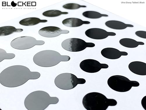 Miniatura 2 de Cubiertas de vinilo para cámara web/cámara apilables 57 pegatinas con pestañas de baja adherencia para cámara web reutilizables Múltiples