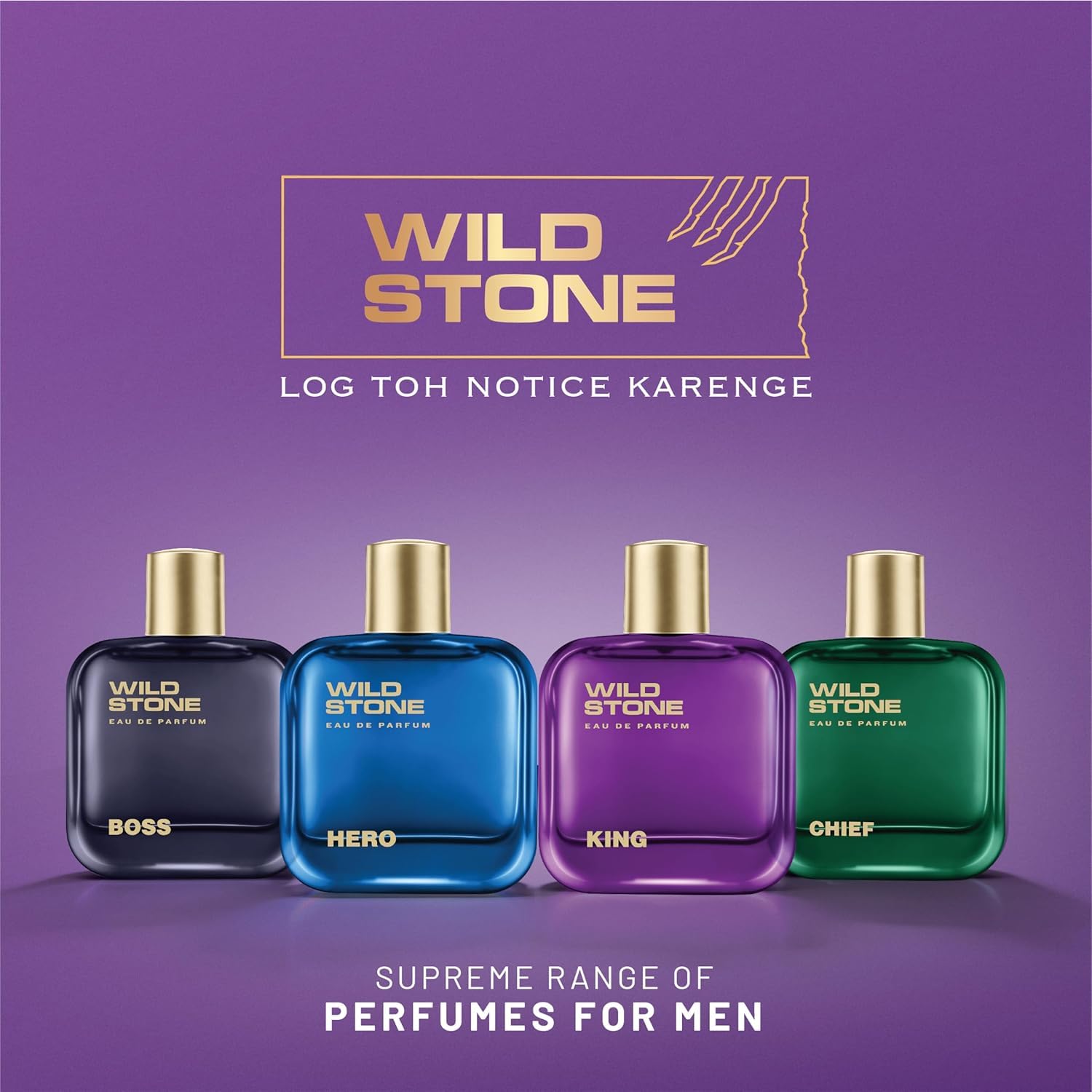 Wild Stone King Perfume for Men, 100ml| Luxury Eau De Parfum | Long-Lasting Fragrance | Best Gift for Him l Premium Perfume for Men l Infused with Woody & Oriental Notes 4