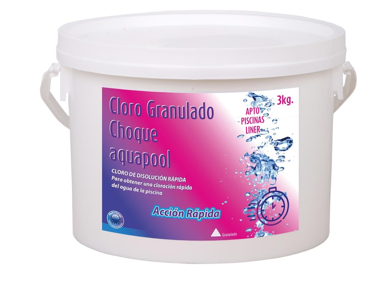 Cloro de Choque en Grano Aquapool para una disolución rápida en el Tratamiento Inicial de la Piscina (5 KG) — view 4