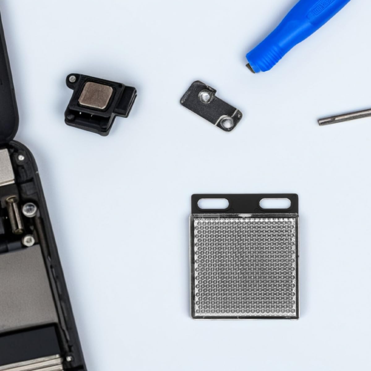 FUOYLOO Ersatz Lichtschranke Reflektoren aus Abs und Acrylat für Fotoelektrische Sensoren 5 Stück Quadratische mit Einfacher Montage und Sicherheitsverbesserung im Außenbereich