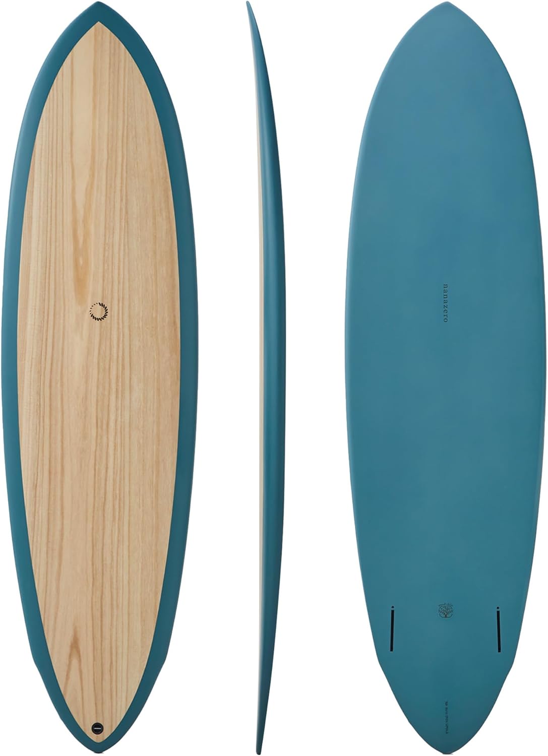 ナナゼロサーフボード　ミッドレングス MID03 ツイン 6.10/45.2L nanazero公式】WOOD SKIN サーフボード ミッドレングス MID03 ツイン