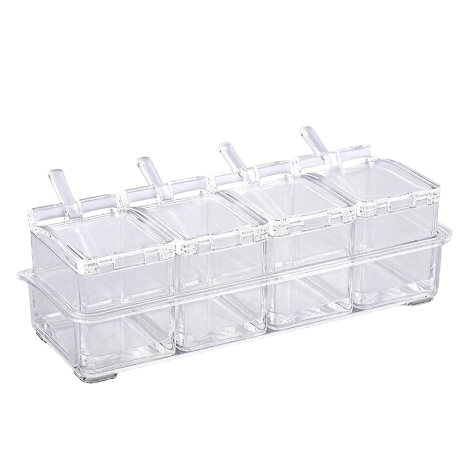 our fave 4 Compartment Seasoning Storage Container with Airtights Lids for Kitchen Organization and Freshing Seasonings Kitchen Storage Planner