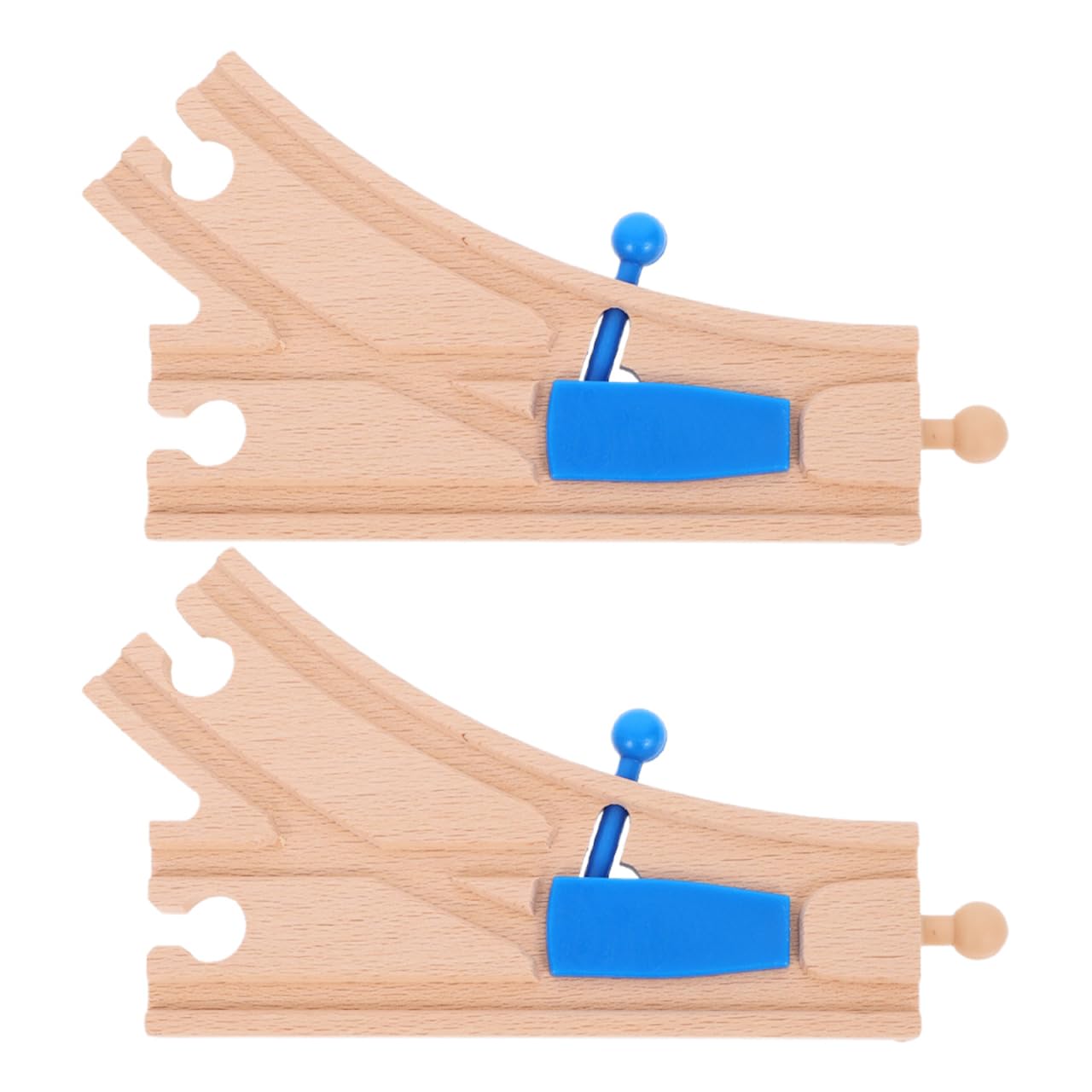 VICASKY Lot de 2 accessoires souples compatibles avec les chemins de fer en bois, favorise la motricité fine et la pensée spatiale, extensible pour jeu éducatif ludique