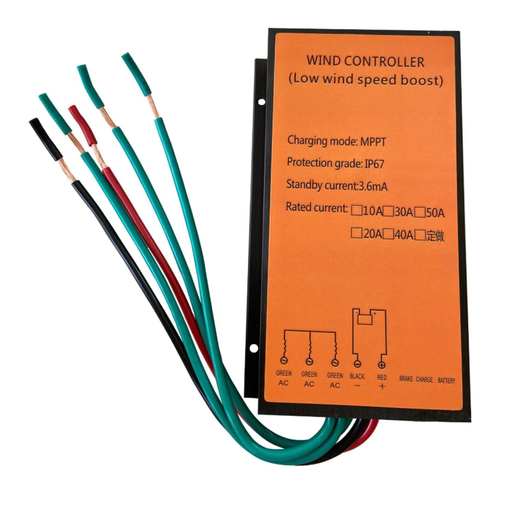 Kontroler wiatrowy MPPT 6000W-8000W Wzmacniacz przy niskiej prędkości wiatru Wodoodporny IP67 Kontroler ładowania turbiny wiatrowej 12V 24V 48V 220V