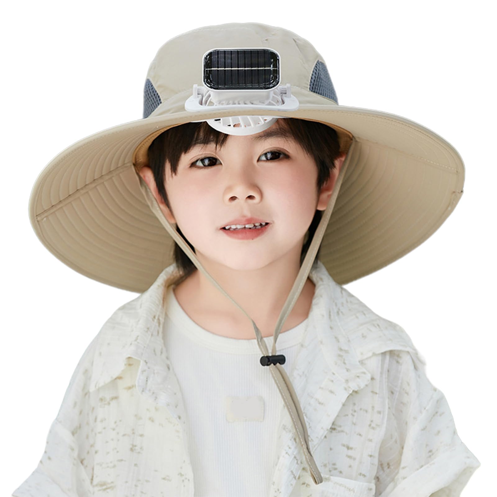 Solar Fan Hat for Kids 3-12 Years Quick Drying Solar Powered Fan Caps Sun Protective Hat Children Fishing Hat