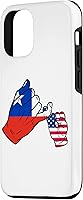 Vista 2 de iPhone 15 Parent and child Chile USA family Case