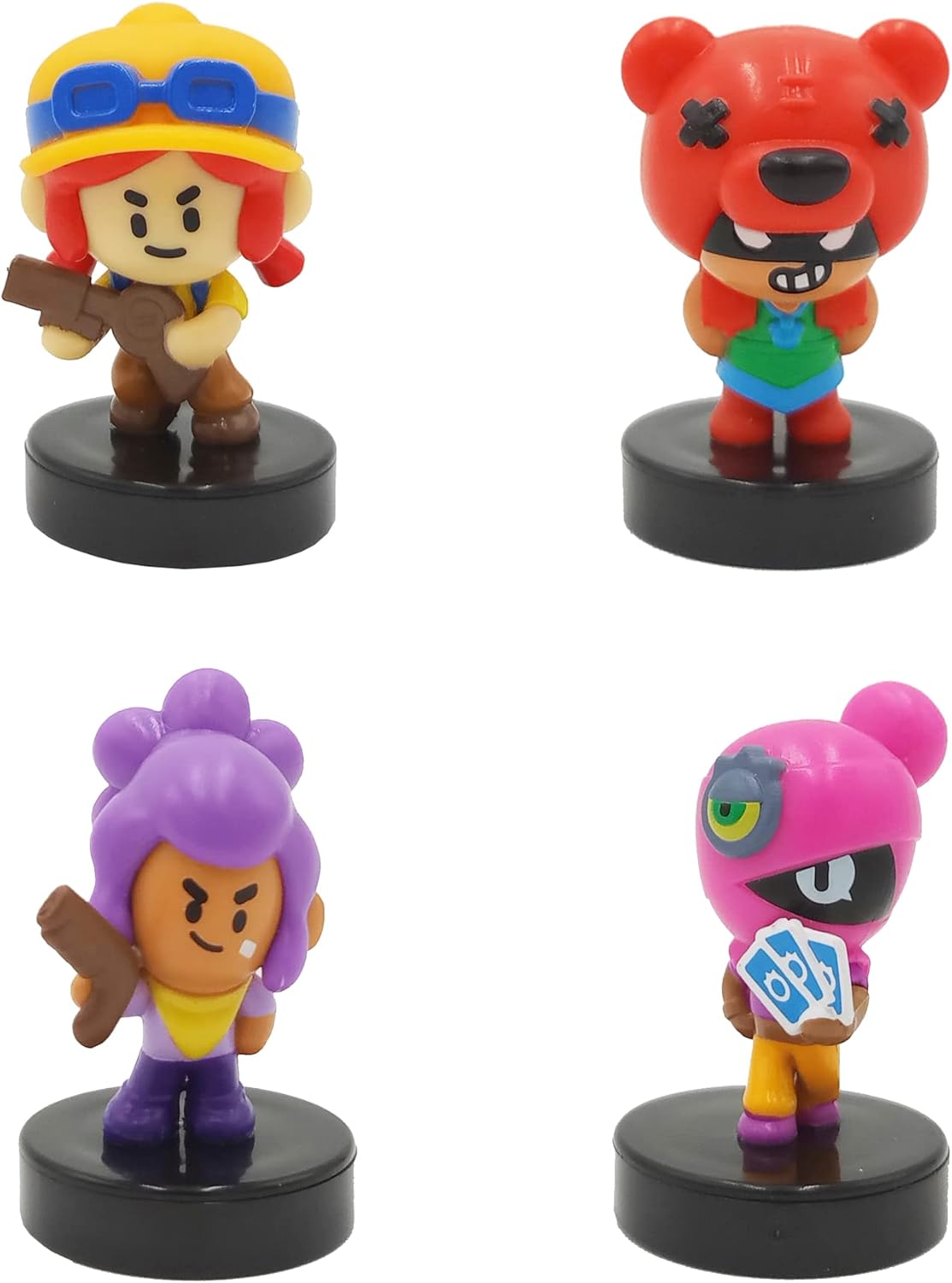Bizak Brawl Stars Pack de 4 Figuras en Blister - Nita, Figuras del Juego multijugador de Combate, Figuras con peana (64115032), 64115032-3