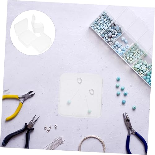 Miniatura 4 de Totority Cajas de almacenamiento, 15 unidades, organizadores de piezas pequeñas, estuche de plástico para almacenamiento de pastillas de tornillo