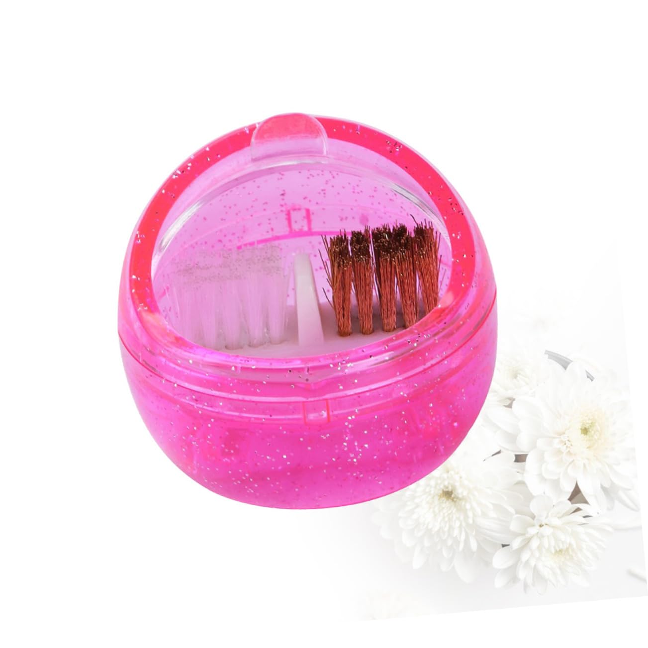FRCOLOR 3piezas Máquina De Limpieza Portátil Para Brocas De Manicura Cepillo De Limpieza Caja De De Uñas Equipo De Manicura