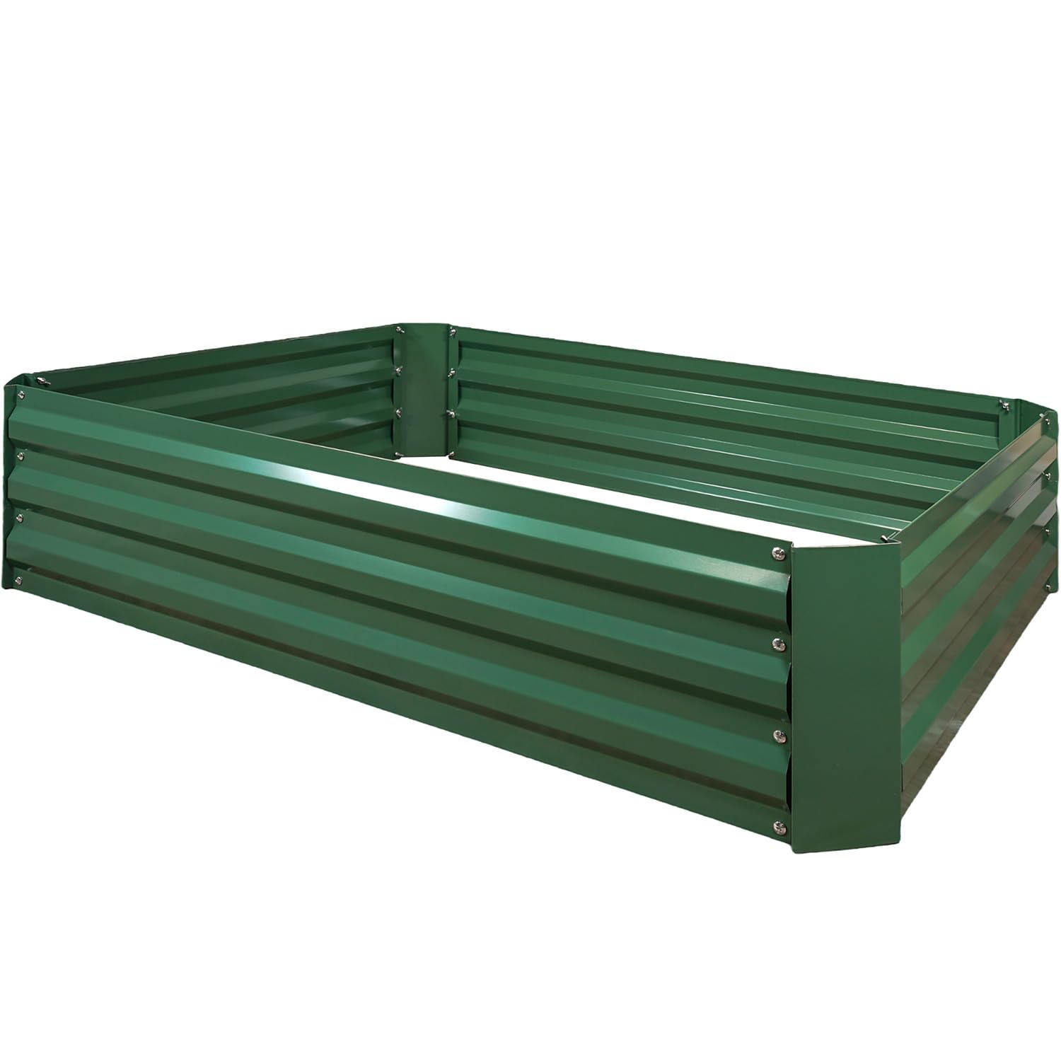 St Helens Home & Garden Green St Helens Home And Garden Metal Raised Garden Bed, Rectangle Shape, Anti Rust Coating, Easy Assemble For Vegetables, Fruits, Herbs And Flowers In