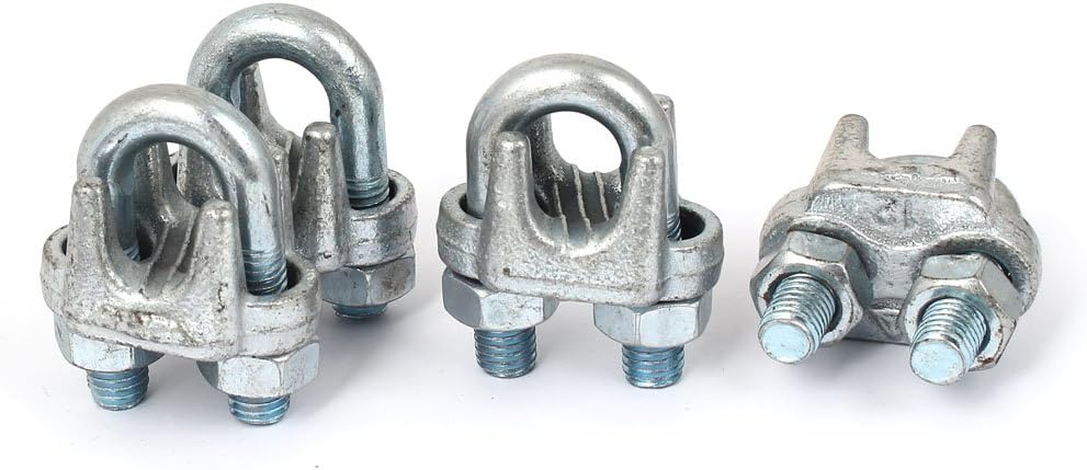 Aexit 12mm Inner Width Stainless Steel Wire Rope Cable Clip Saddle U Clamps 4 Pcs (7ac4ef4d991ae010e57f023ba6153165)