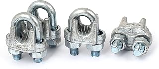 Aexit 12mm Inner Width Stainless Steel Wire Rope Cable Clip Saddle U Clamps 4 Pcs (7ac4ef4d991ae010e57f023ba6153165)