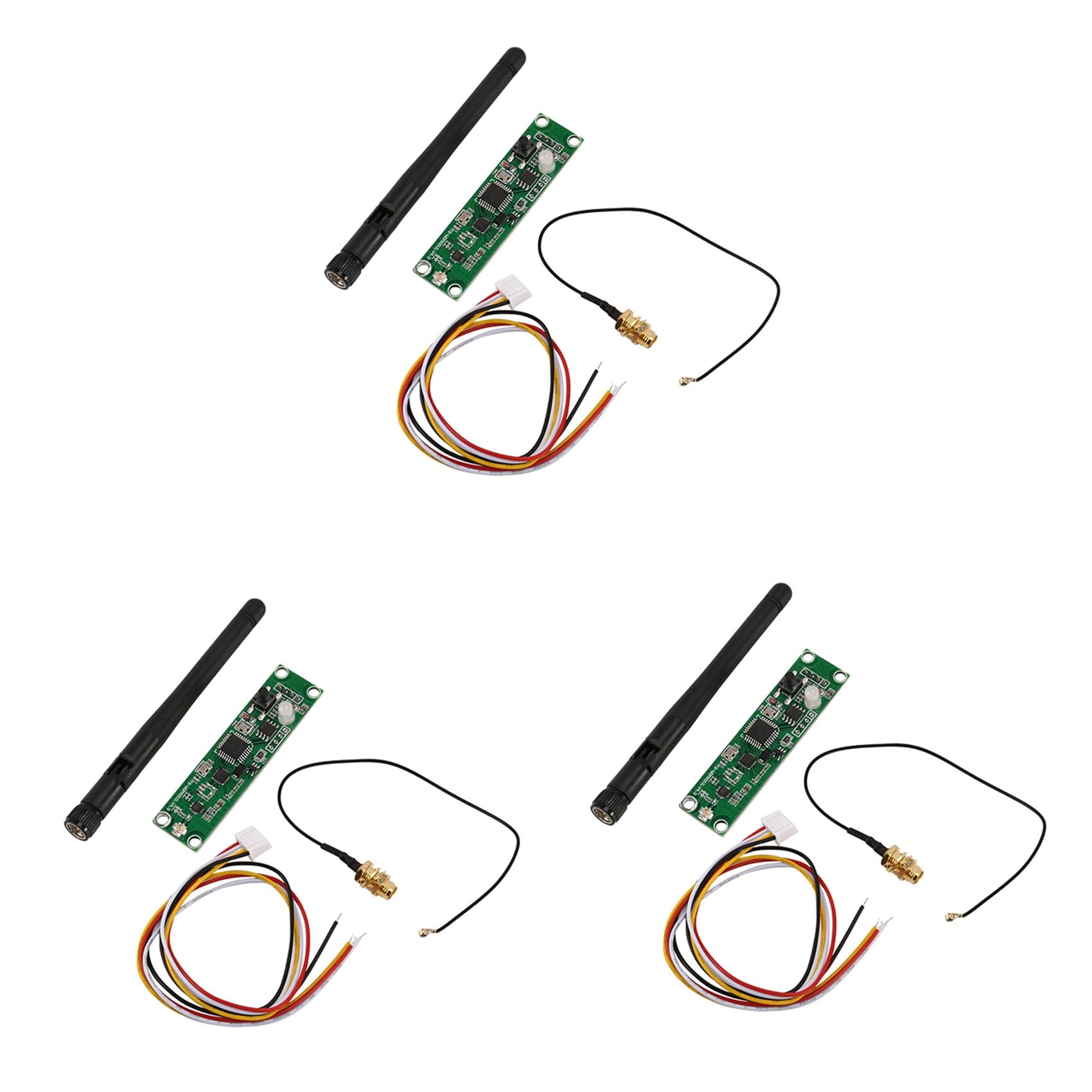 Jnchdghwa 3X DMX512 2.4G LED Wireless Light Module LEDs PCB Transmitter Receiver with Controller Antenna