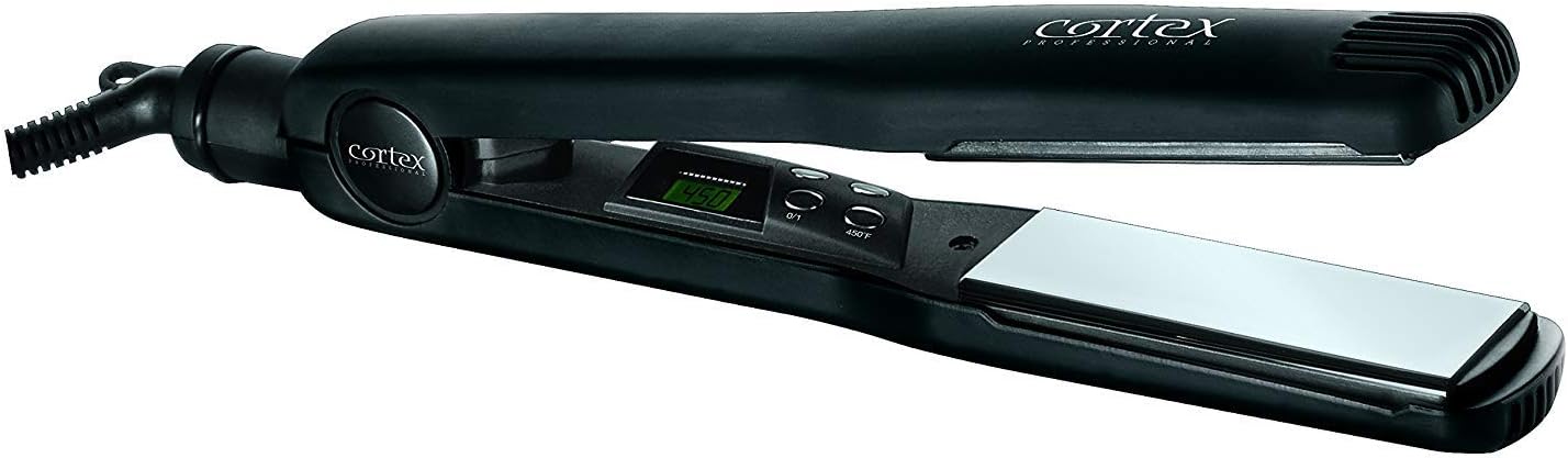 Cortex International Solo 450 1.5" Professional Flat Iron Digital Adjustable Heat Setting Hair Straightener