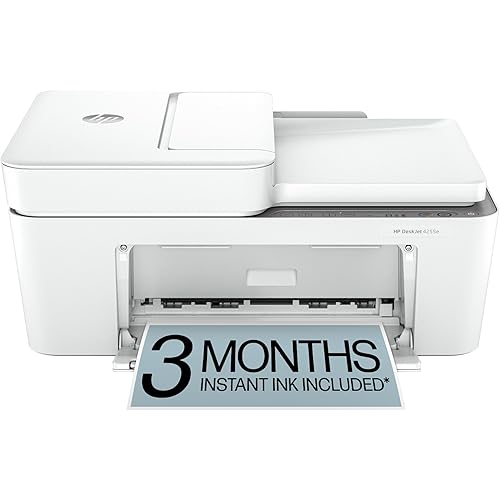 HP DeskJet 4255e Wireless All-in-One Color Inkjet Printer, Scanner, Copier, Best-for-Home, 3 Month Instant Ink Trial Included, AI-Enabled (588S6A)