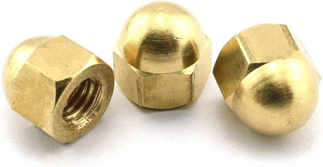 Buy 30pcs M6 Brass Hex Acorn Nuts Gold Hexagon Decorative Cap Nut Acorn Dome Head Nuts For Screws Bolts Online In Turkey B07dhcnfmb