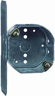 Steel City 54171-CFB Ceiling Fan Box, Octagon, Drawn Construction, New Work, 4-Inch Diameter by 2-1/8-Inch Depth, Galvanized, 10-Pack